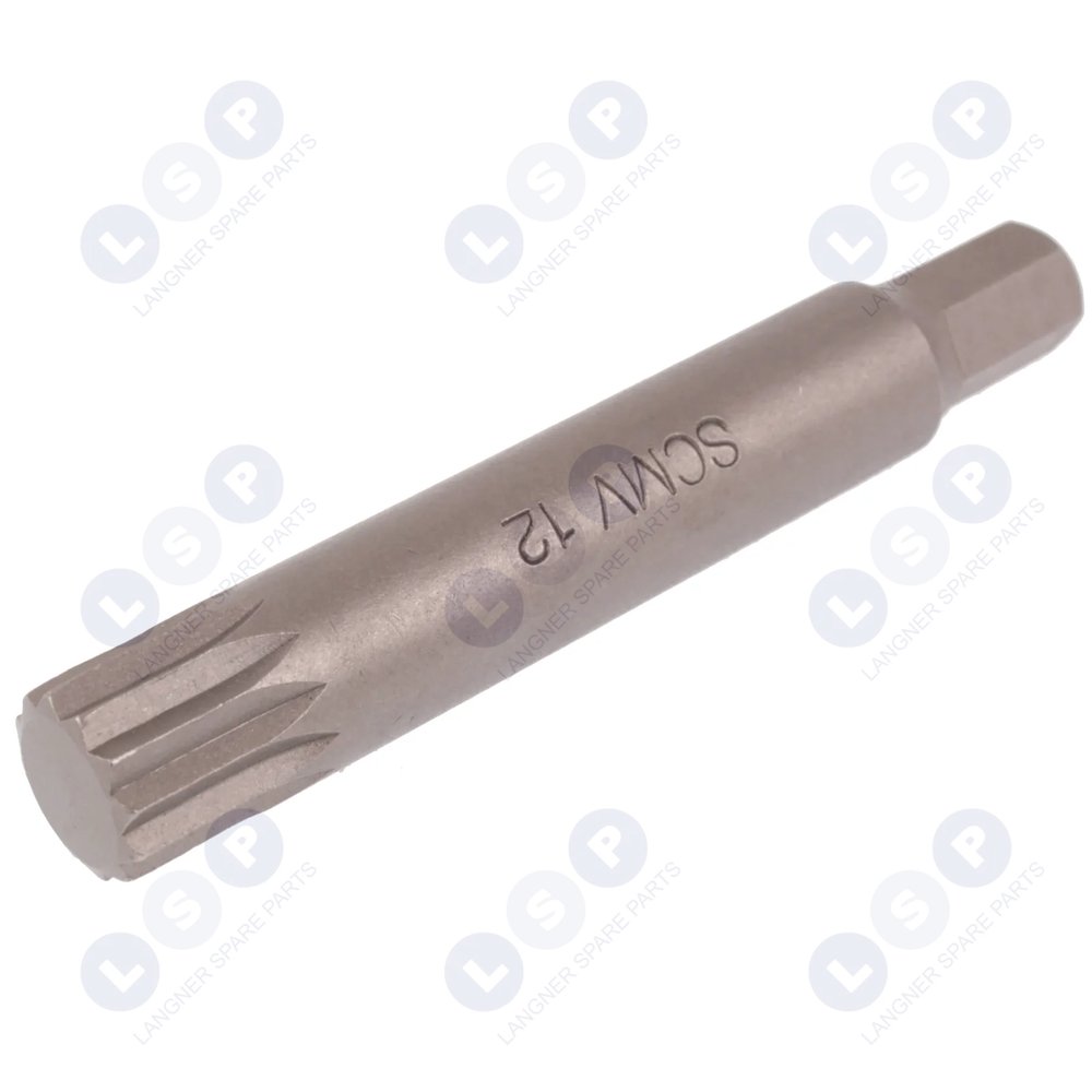 Bit SPLINE M12 x 8 mm, dĺžka 75 mm. HONITON